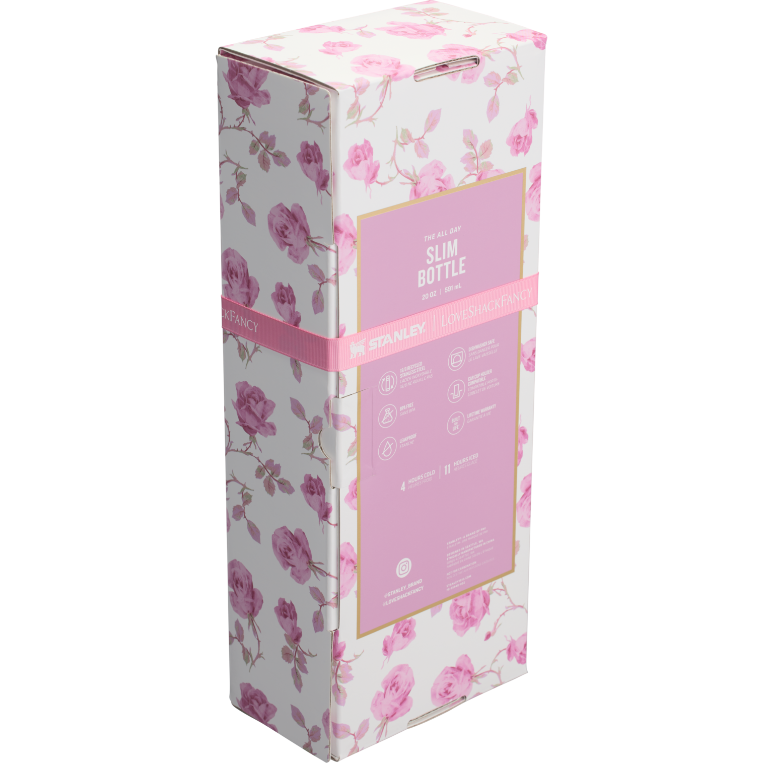 The Stanley x LoveShackFancy All Day Slim Bottle | 20 OZ (Vault) - Image 2