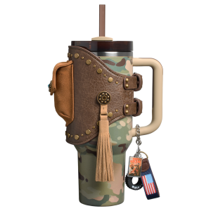 The Post Malone x Stanley Quencher H2.0 FlowState Tumbler with Quencher Pouch Belt | 40 OZ